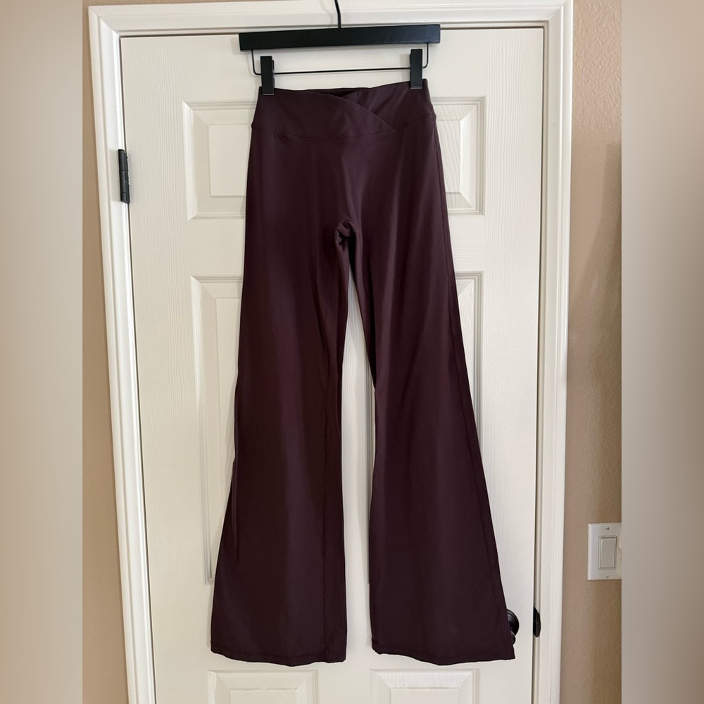 Oner Active Unified Wrap Flared Pants - Plum Brown